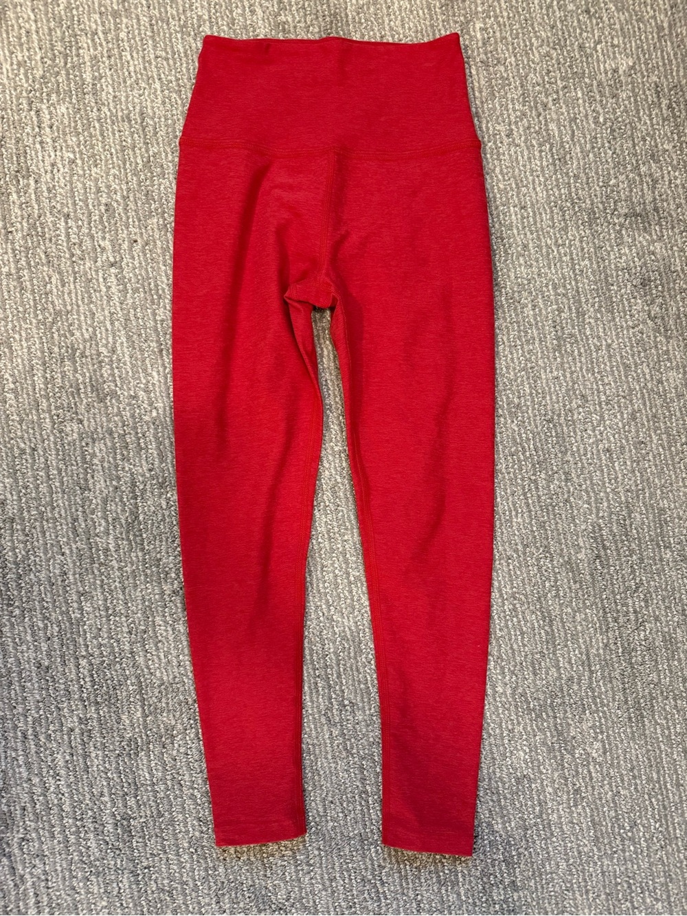 Beyond Yoga Spacedye High Waisted Midi Leggings Red Heather Size S Made in USA